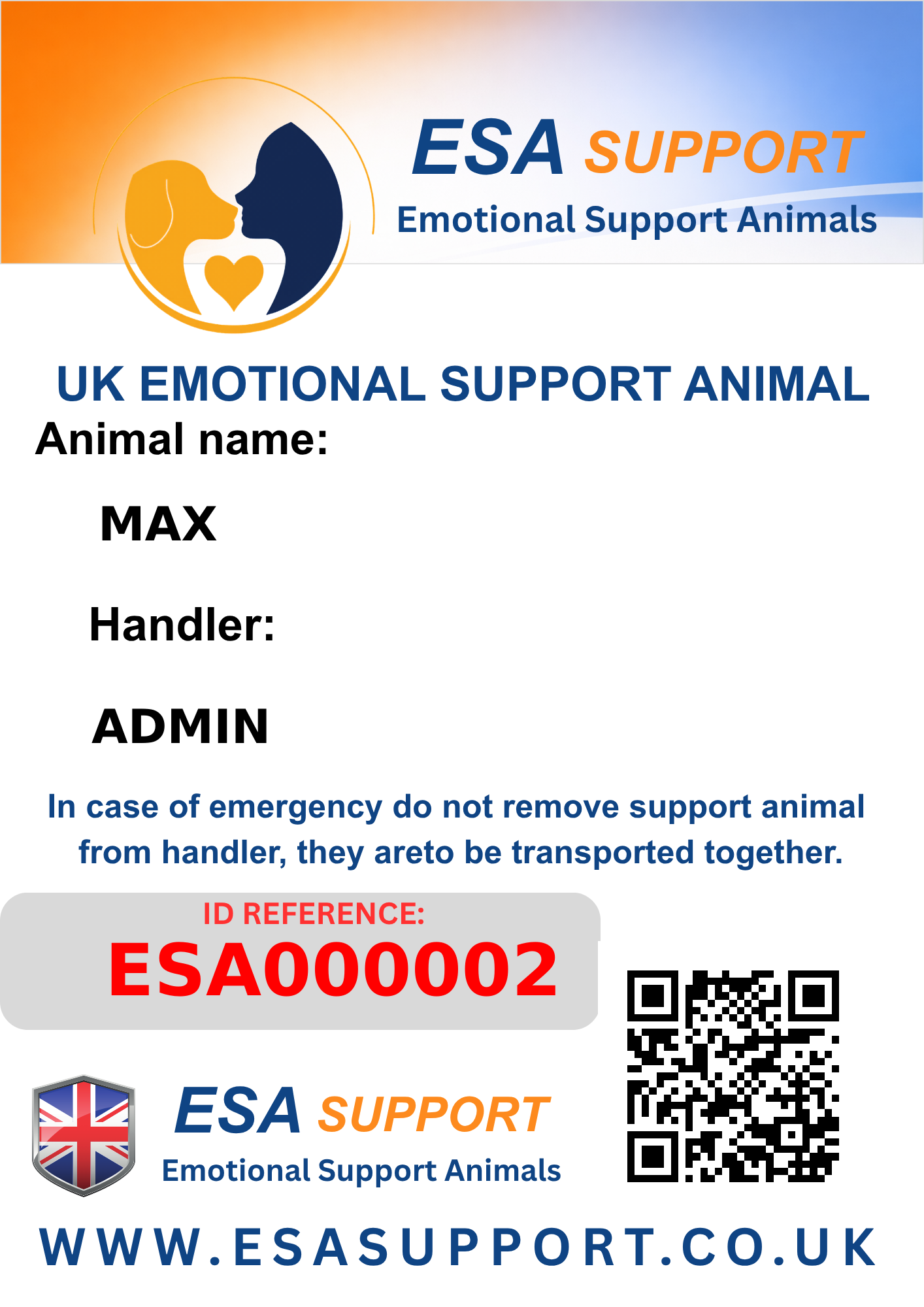 ESA000002 digital ID