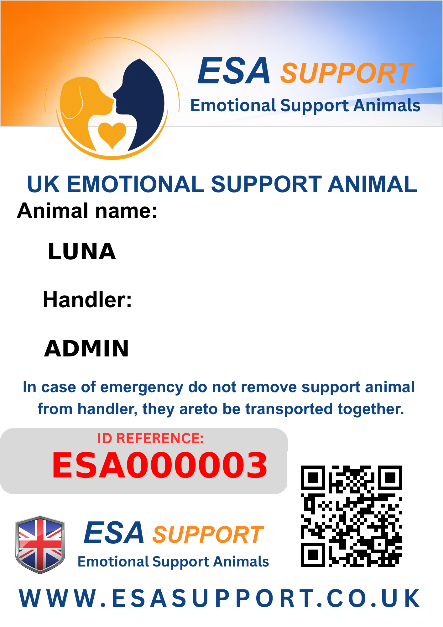 ESA000003 digital ID