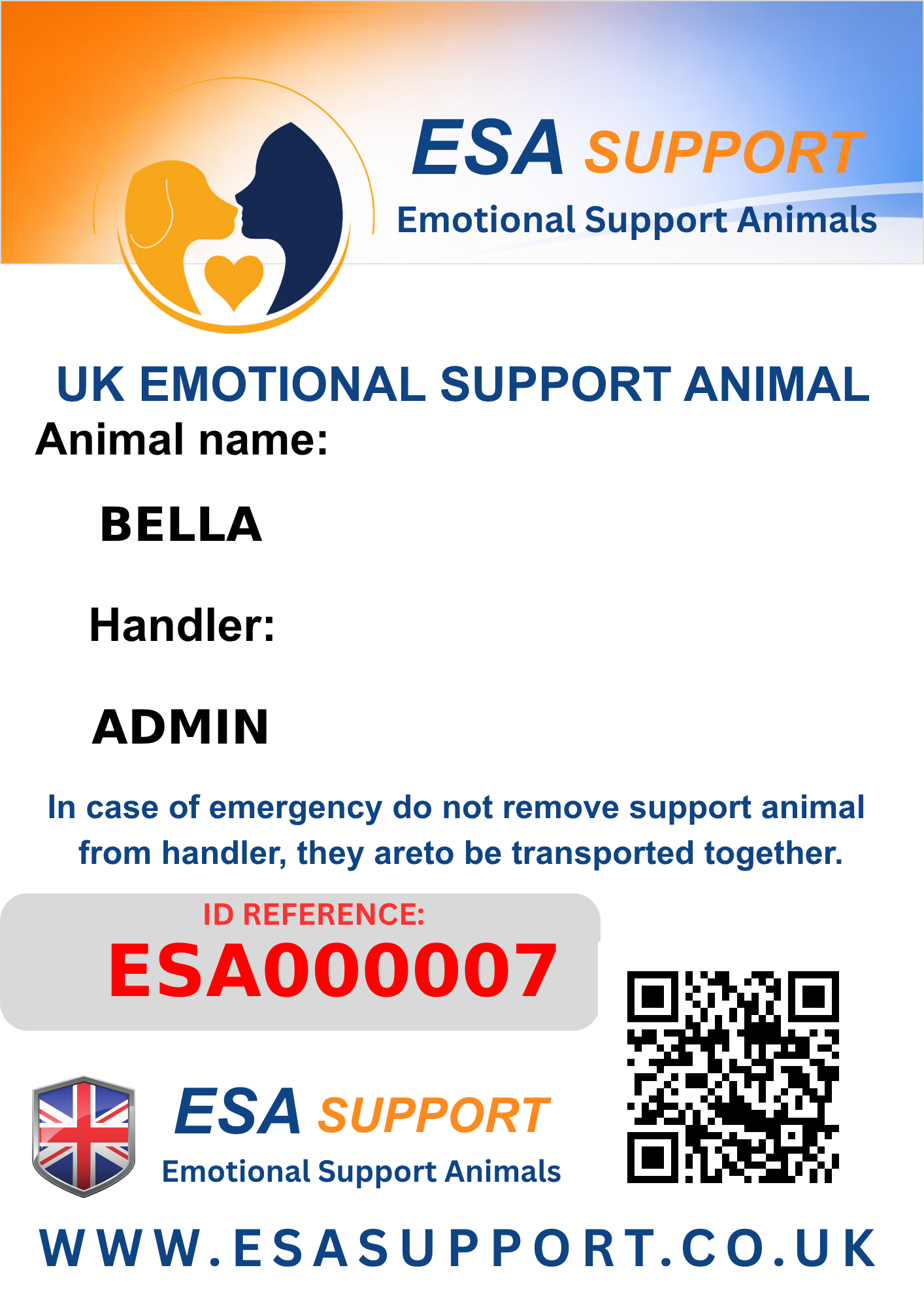 ESA000007 digital ID