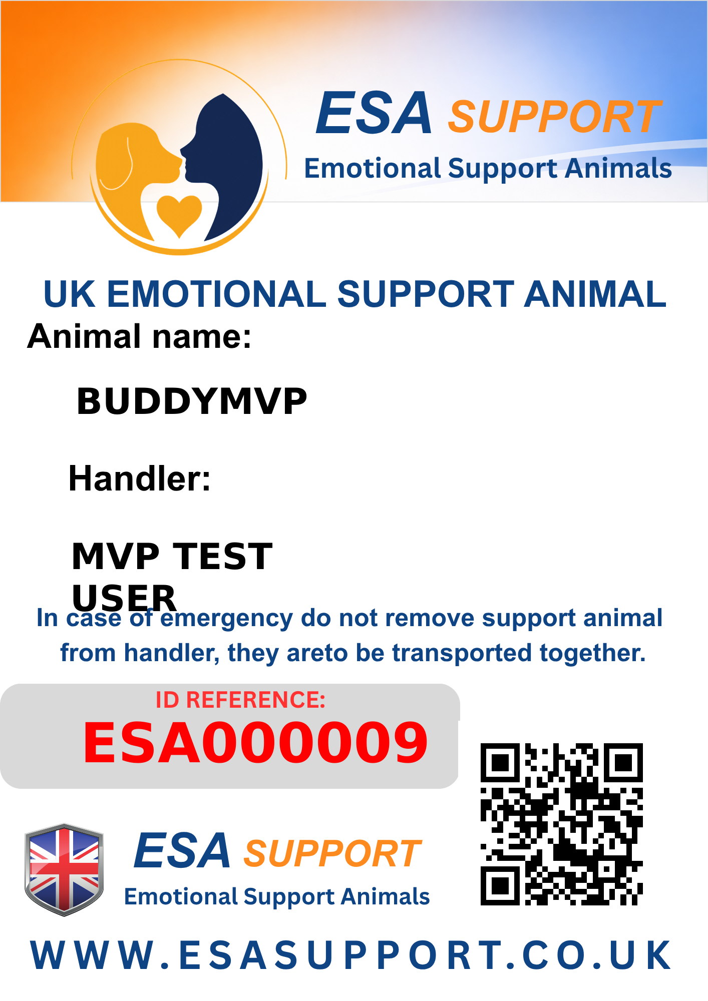ESA000009 digital ID