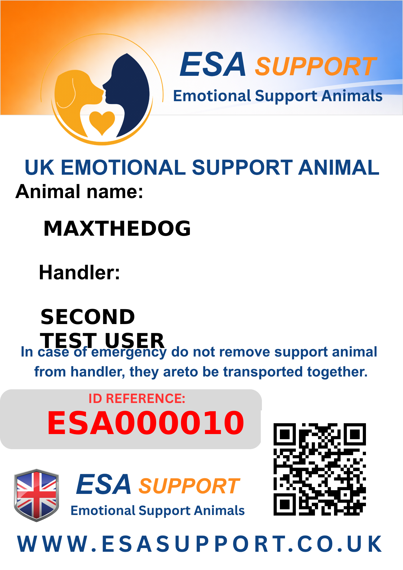 ESA000010 digital ID